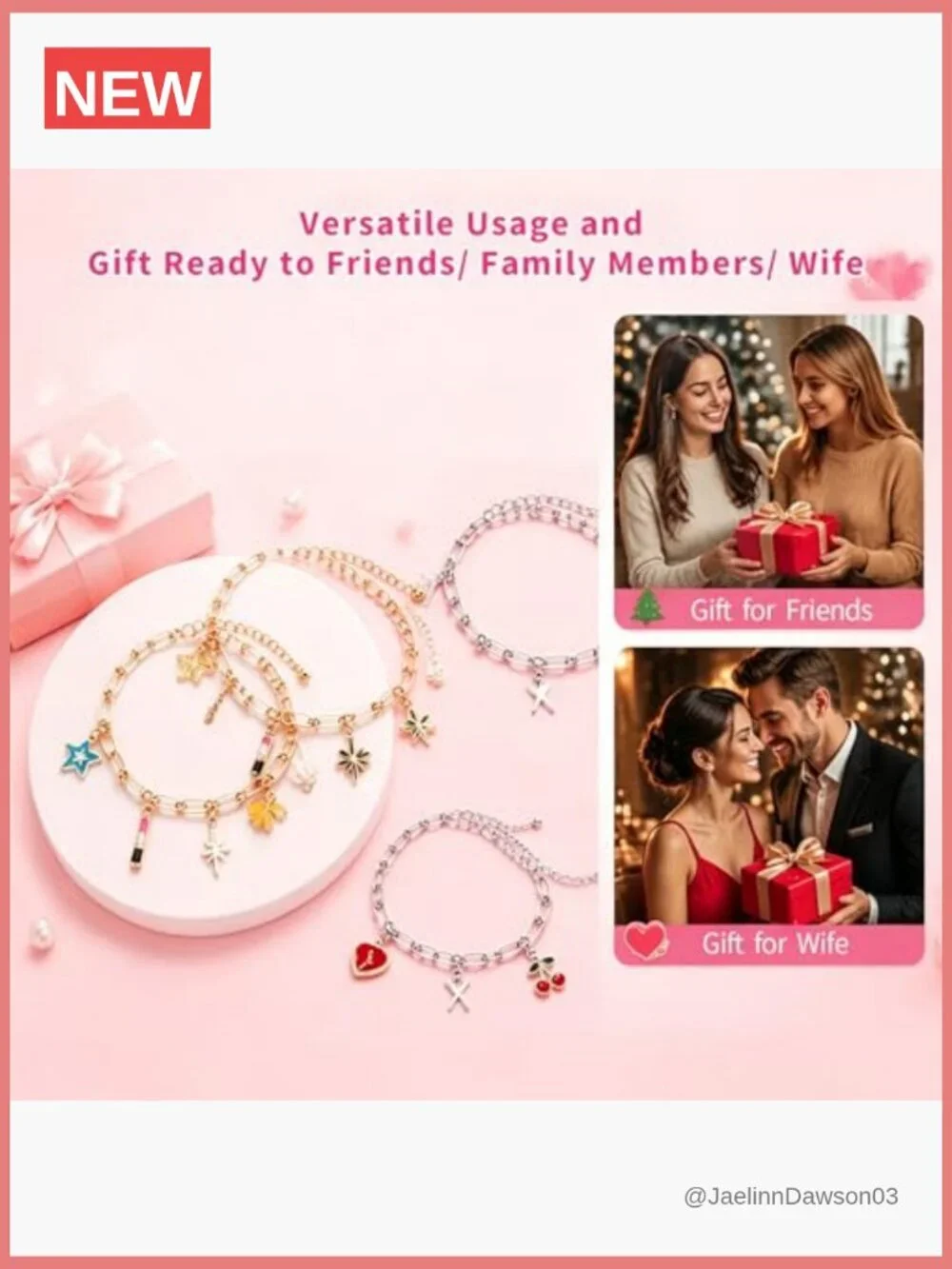 Jewelry Making Kit - 500 Pcs Charm Bracelet DIY Set Stainless Steel